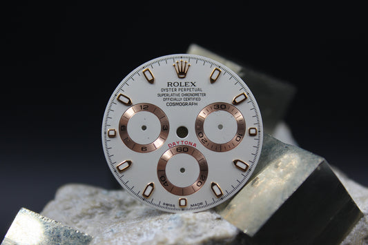 ROLEX DAYTONA ROSE GOLD 116515 116505 GENUINE IVORY DIAL LUMINOVA