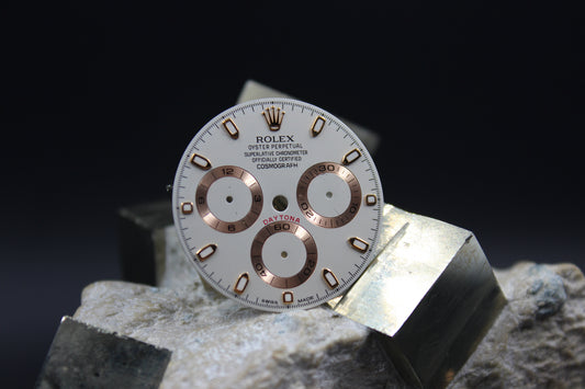 ROLEX DAYTONA ROSE GOLD 116515 116505 GENUINE IVORY DIAL LUMINOVA