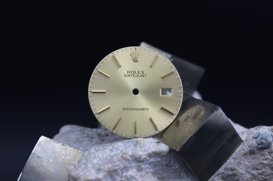 ROLEX DATEJUST OYSTERQUARTZ 17013 17018 GENUINE CHAMPAGNE DIAL