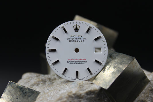 ROLEX DATEJUST TURN-O-GRAPH 116264 GENUINE LUMINOVA WHITE DIAL