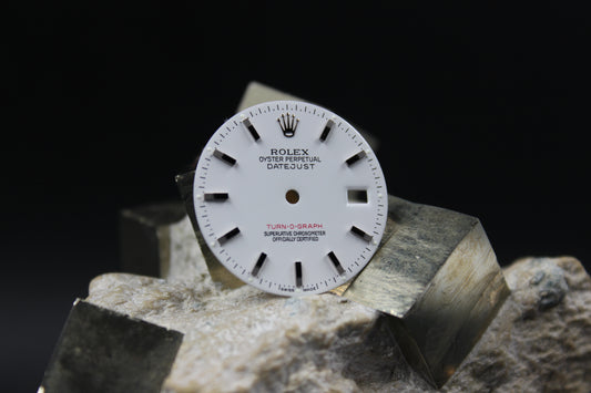 ROLEX DATEJUST TURN-O-GRAPH 116264 GENUINE LUMINOVA WHITE DIAL