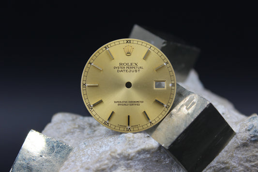 ROLEX DATEJUST 16233 16238 GENUINE CHAMPAGNE DIAL T SWISS MADE T