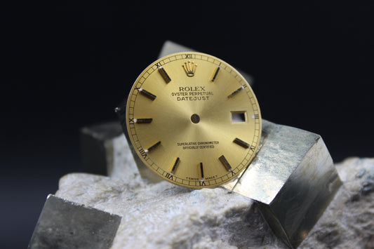 ROLEX DATEJUST 16233 16238 GENUINE CHAMPAGNE DIAL T SWISS MADE T