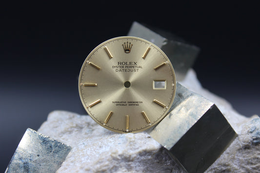 ROLEX DATEJUST 16013 16018 GENUINE CHAMPAGNE DIAL T SWISS T
