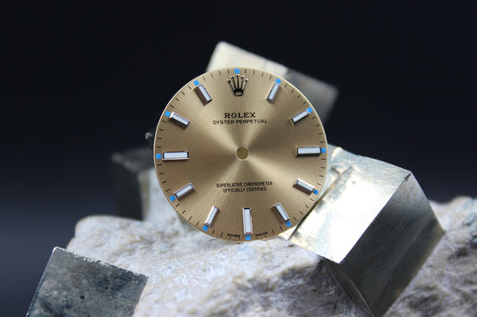 ROLEX OYSTER PERPETUAL 114200 GENUINE CHAMPAGNE DIAL