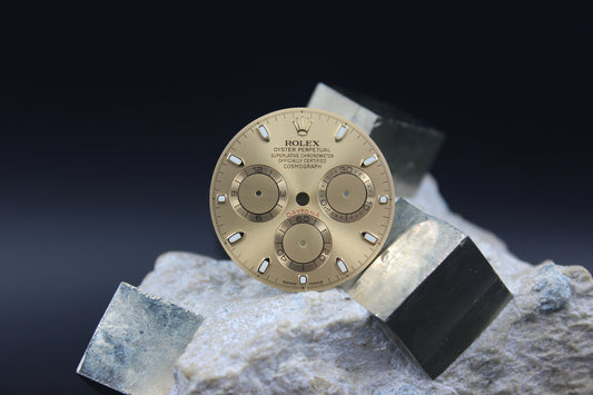 ROLEX DAYTONA 116518 116523 116528 GENUINE CHAMPAGNE DIAL LUMINOVA