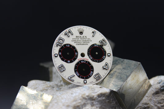 ROLEX DAYTONA 116519 116509 GENUINE PANDA RACING DIAL CROMALIGHT
