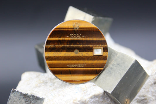 ROLEX DATEJUST 1601 GENUINE STONE TIGER EYE DIAL T SWISS T
