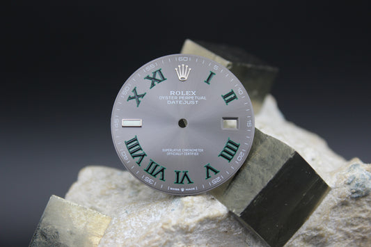ROLEX DATEJUST 126300 126334 GENUINE WIMBLEDON DIAL ROMAN NUMBER