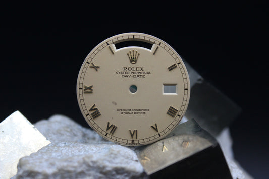 ROLEX DAYDATE 18238 18038 GENUINE CREAM ROMAN DIAL