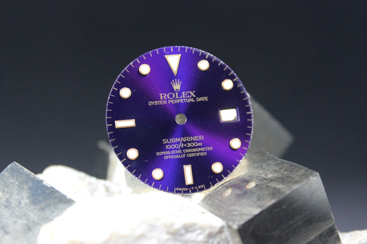 ROLEX SUBMARINER 16613 16618 GENUINE PURPLE DIAL
