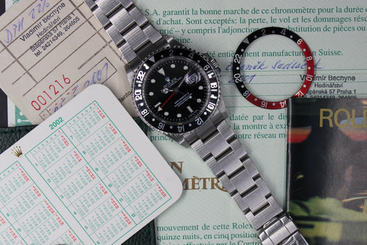 ROLEX GMT MASTER II 16710 P SERIAL FULL SET