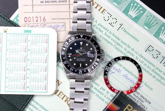 ROLEX GMT MASTER II 16710 P SERIAL FULL SET