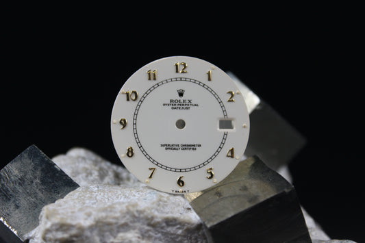 ROLEX DATEJUST 16013 16018 BOILER GAUGE RARE ENAMEL GENUINE DIAL