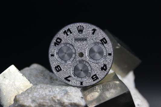 ROLEX DAYTONA 116519 116509 116589 GENUINE DIAMOND PAVED ARABIC DIAL